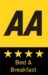 AA B&B 4 Star Sign